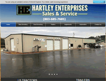 Tablet Screenshot of hartleyenterprisesllc.com